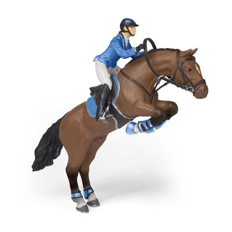 Cheval saut d'obstacle Papo