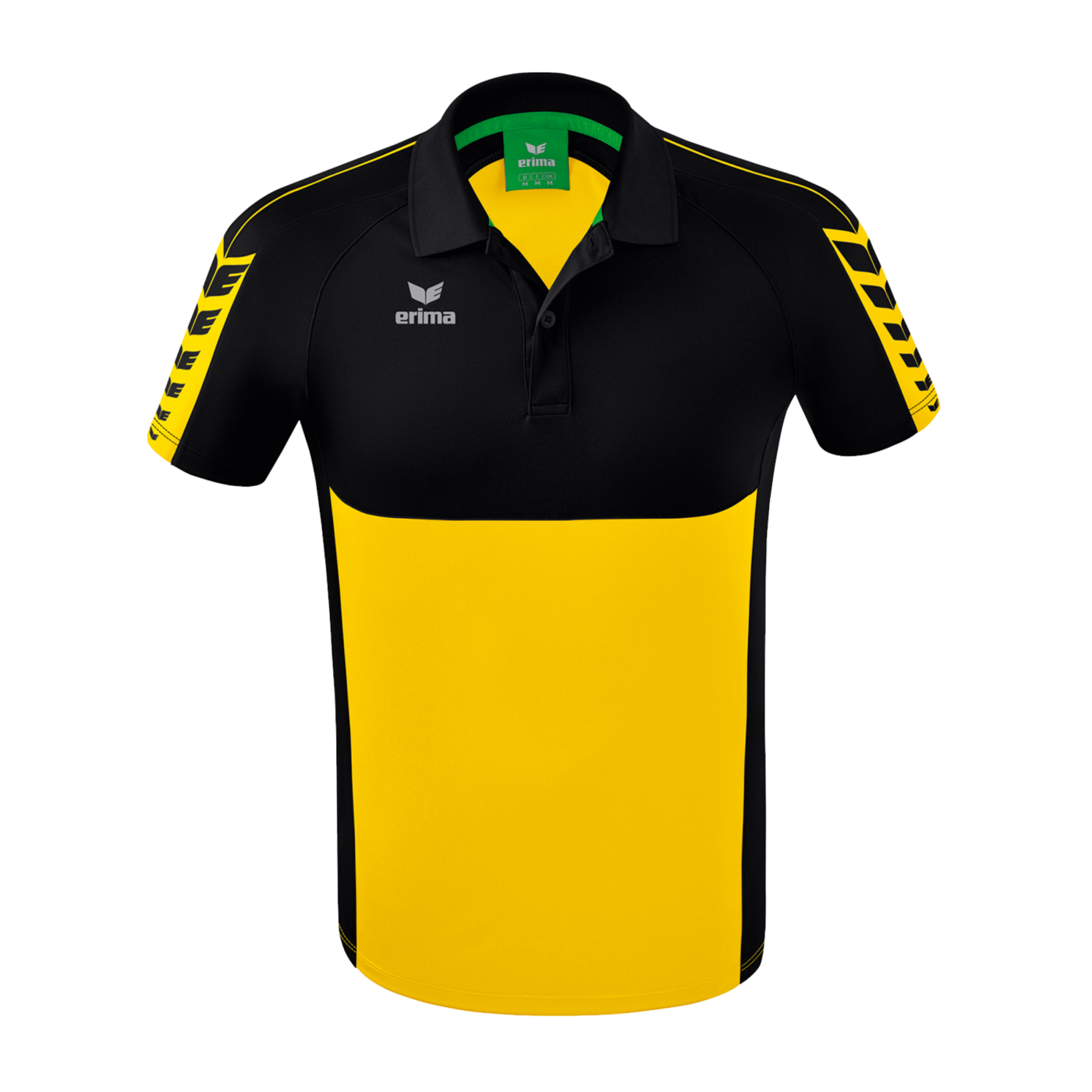 Erima Six Wings Poloshirt Gelb Schwarz