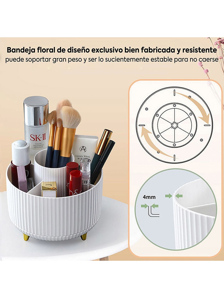 Joybos Makeup-Organizer in Weiß - (H)12,5 x Ø 15 cm günstig kaufen onesize