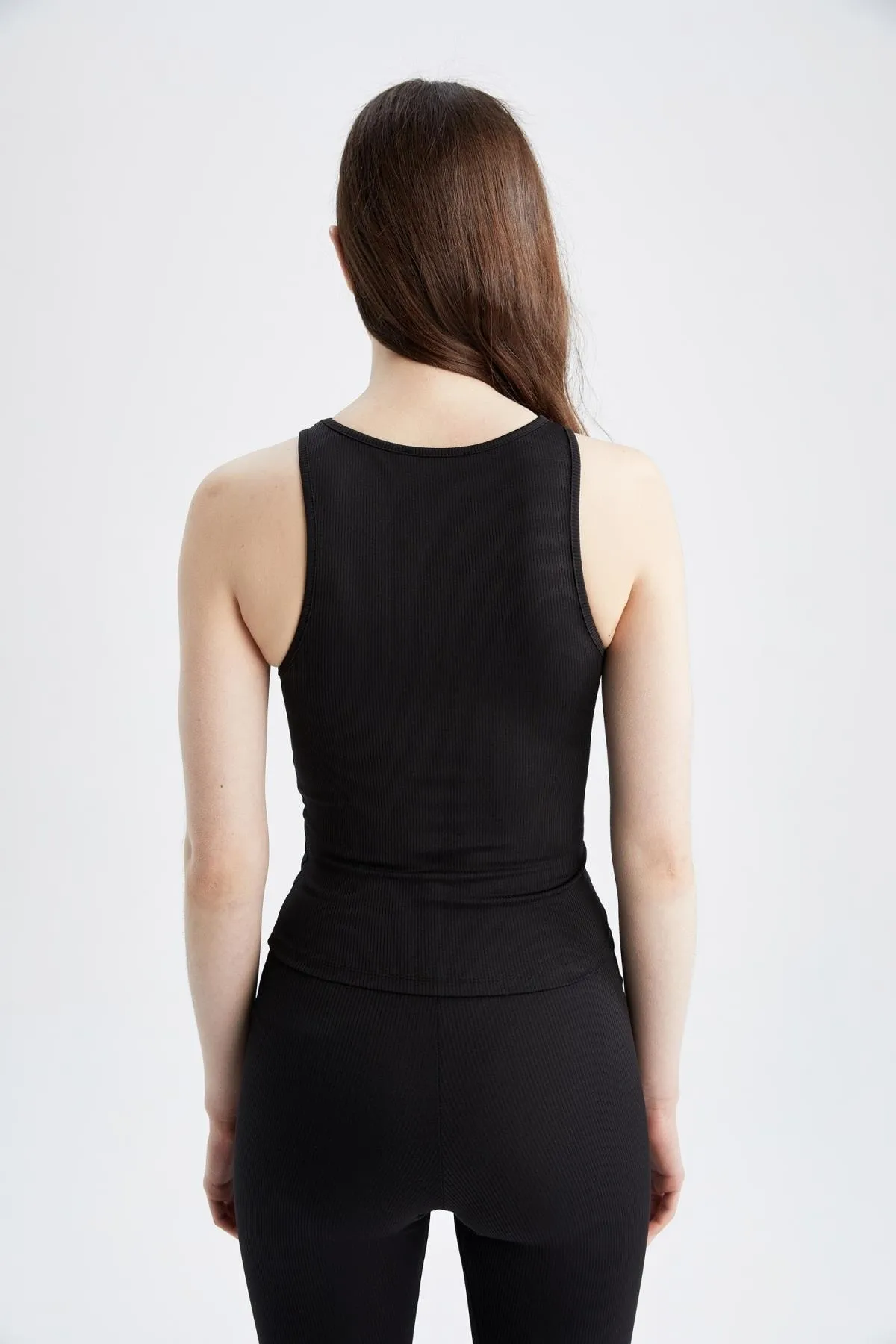 DeFacto  Fit Neckholder-Kragen, geripptes Leibchen für Sportler