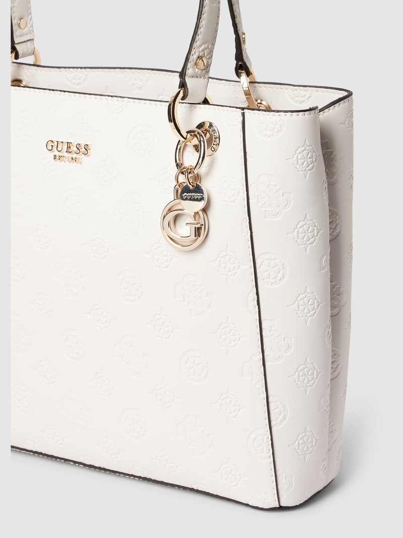Tote Bag mit Label-Details Modell 'GALERIA' in sand