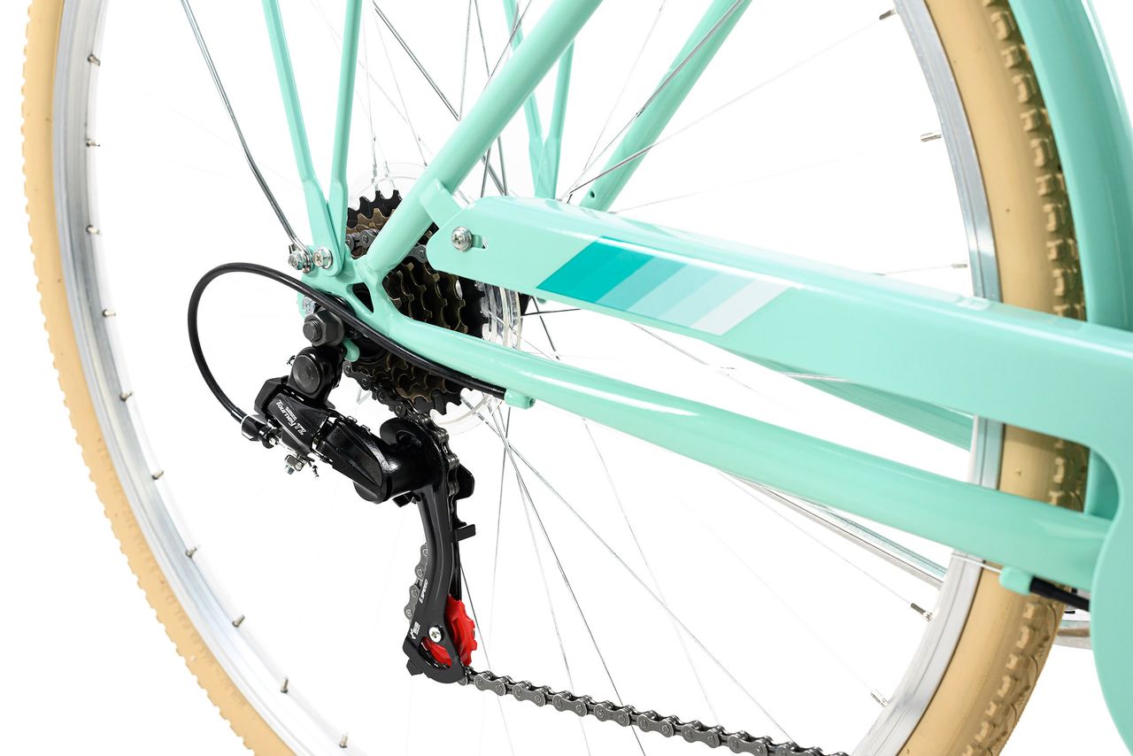 KS Cycling Damenfahrrad 26'' Cantaloupe mint mit Korb RH 44 cm