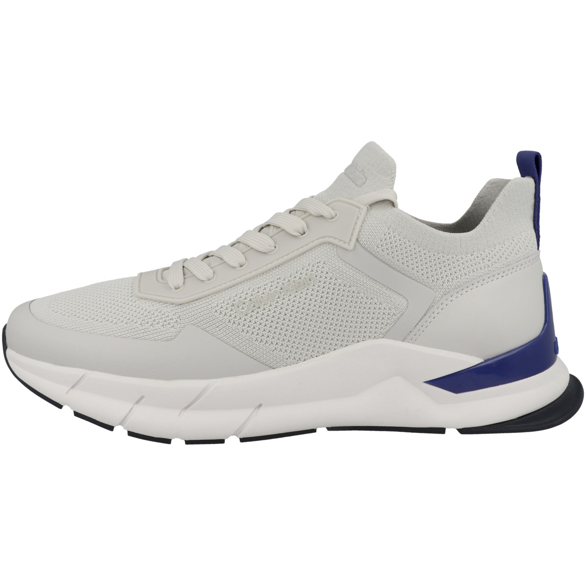 Calvin Klein Low Top Lace Up Mix Sneaker Low hellgrau