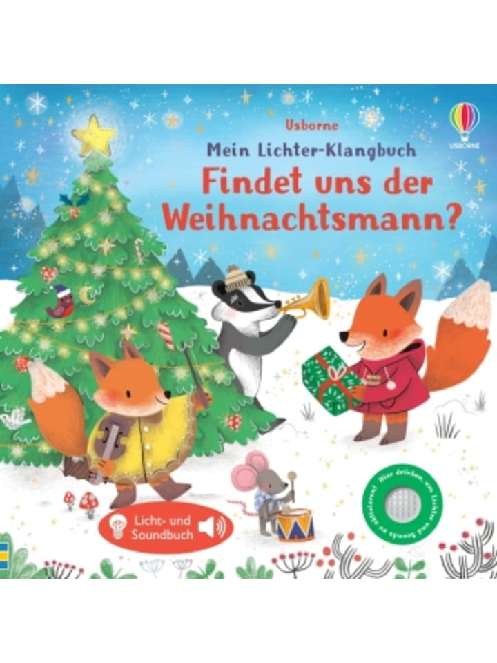 Usborn Buch - Mein Lichter-Klangbuch: Findet uns der Weihnachtsmann? günstig kaufen onesize