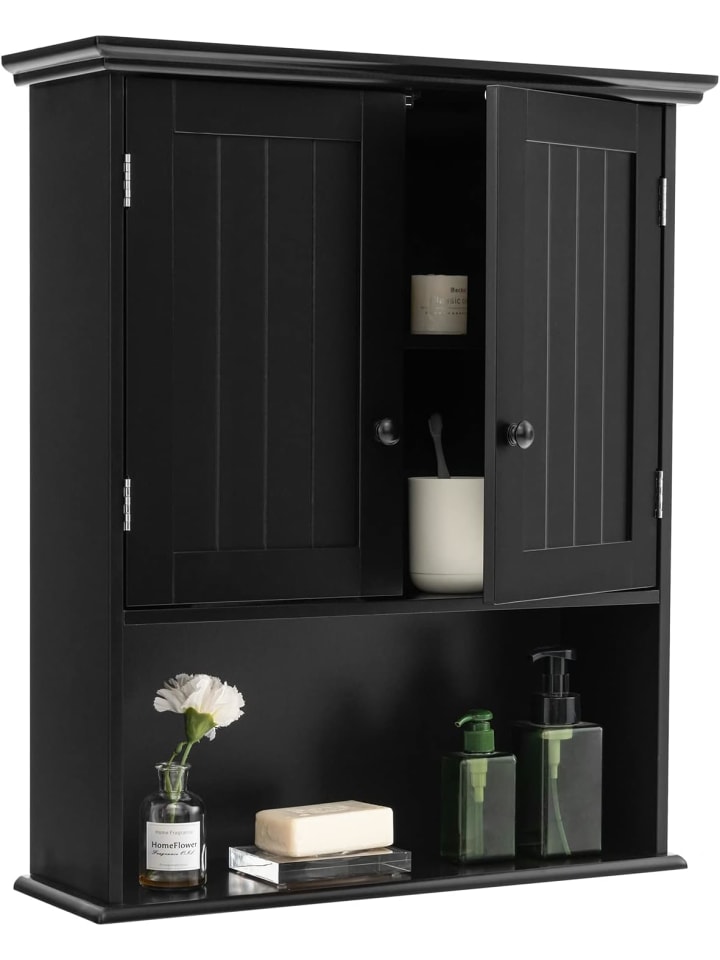 COSTWAY Medizinschrank Hängeschrank in Schwarz günstig kaufen onesize