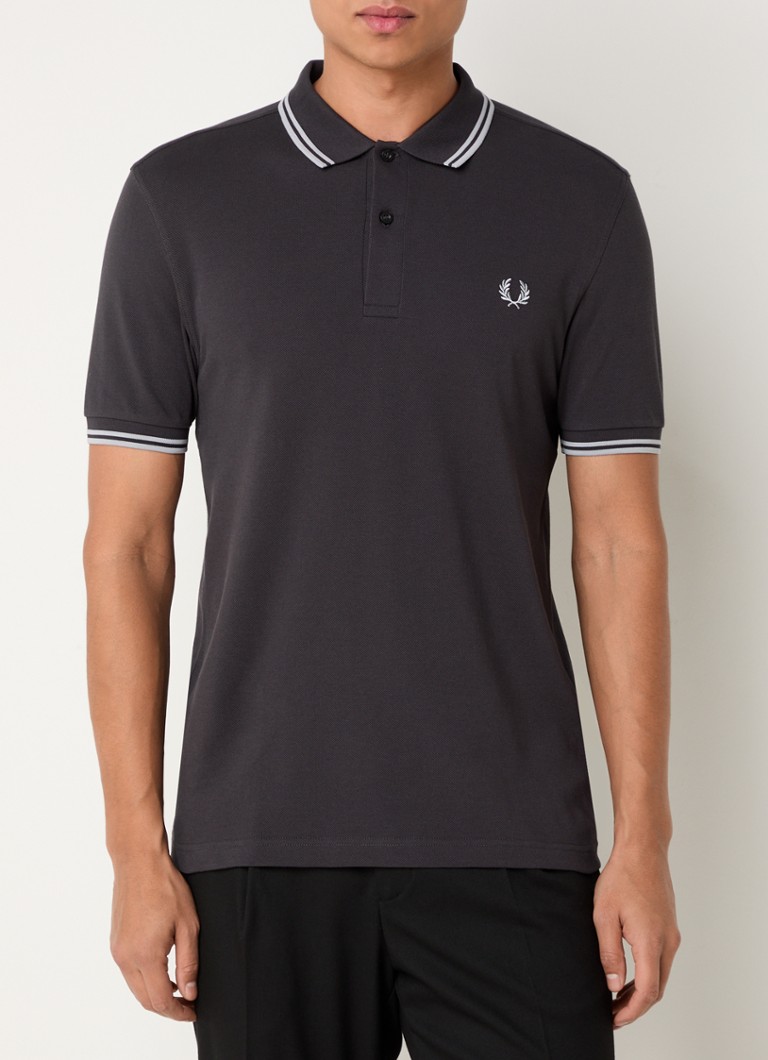 Fred Perry regulāra piegriezuma polo krekls no pikē kokvilnas ar aprocēm un logotipu