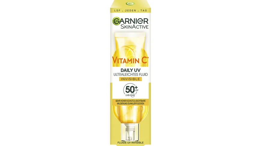 Garnier SkinActive Vitamin C Tägliches Sonnenfluid Invisible LSF 50+ 40 ml