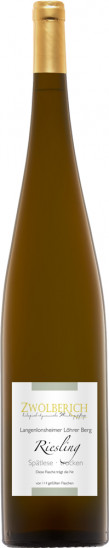 2018 Langenlonsheimer Löhrer Berg Riesling Spätlese, 1,5l Magnum trocken Bio 1,5 L - Weingut Im Zwölberich