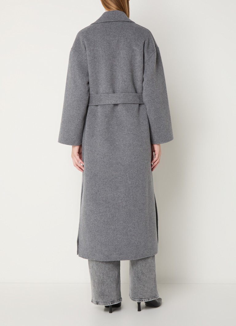 Cappotto Maje in misto lana con tasche cucite