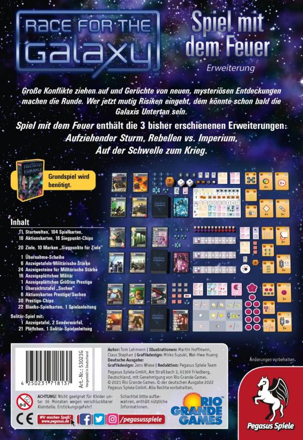 Race for the Galaxy - Spiel mit dem Feuer (Erw. 1-3)