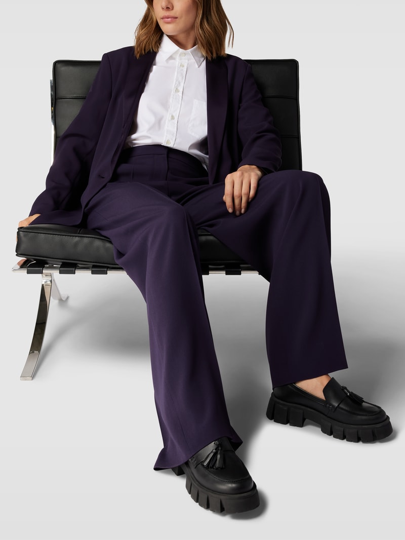 Blazer mit Schalkragen Modell 'Junata' in pflaume