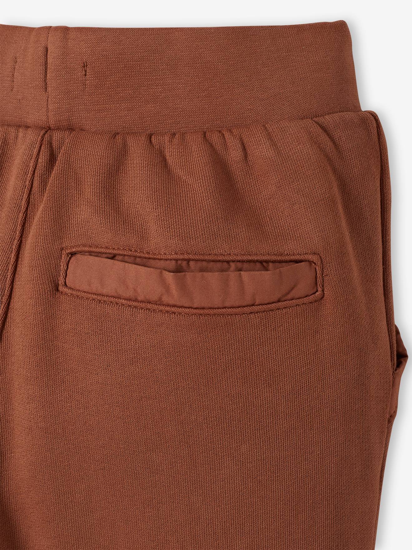 Pantalon jogger en molleton bi-matière garçon gris