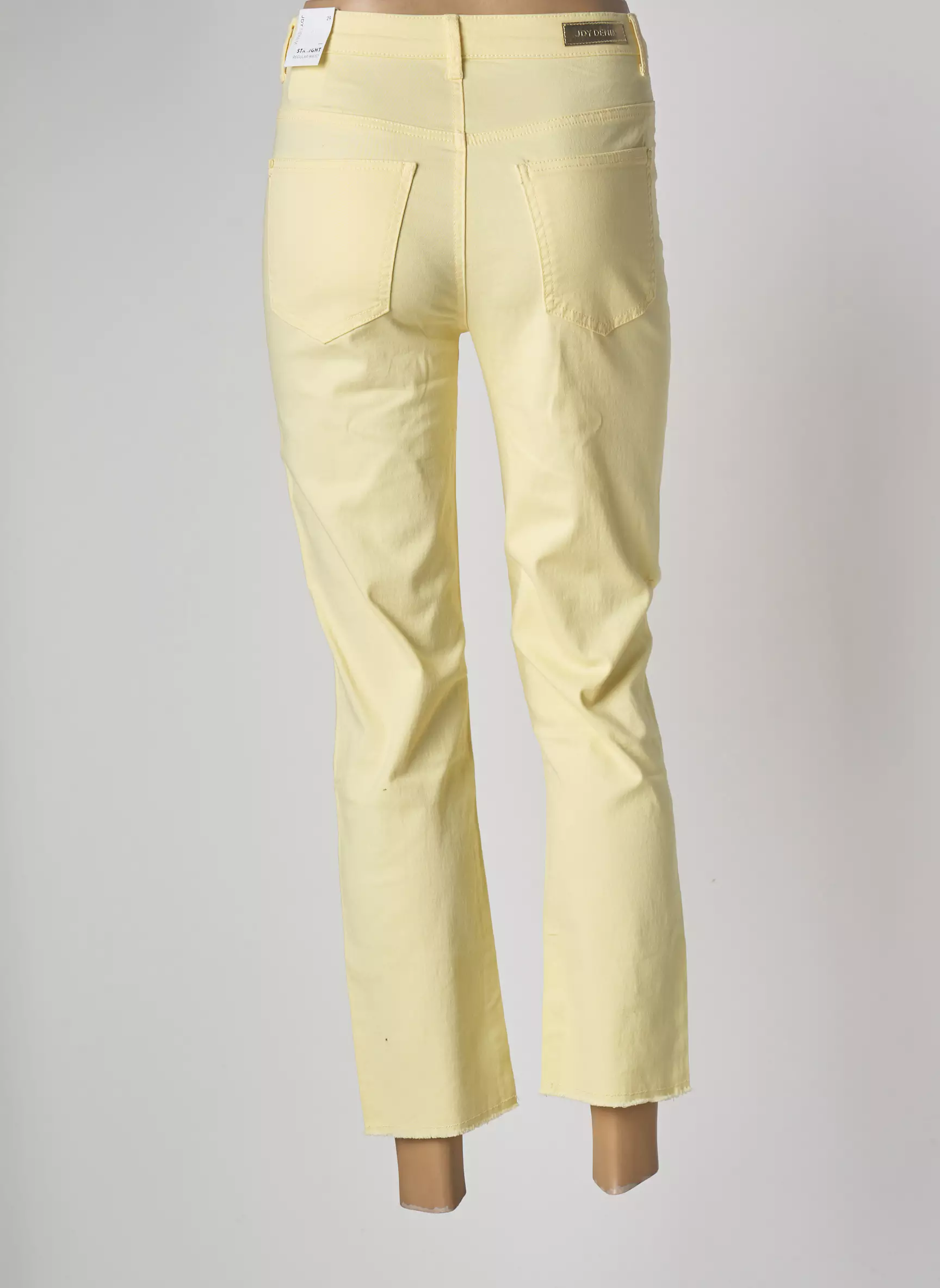 Jdy Pantalons Droits Femme couleur jaune