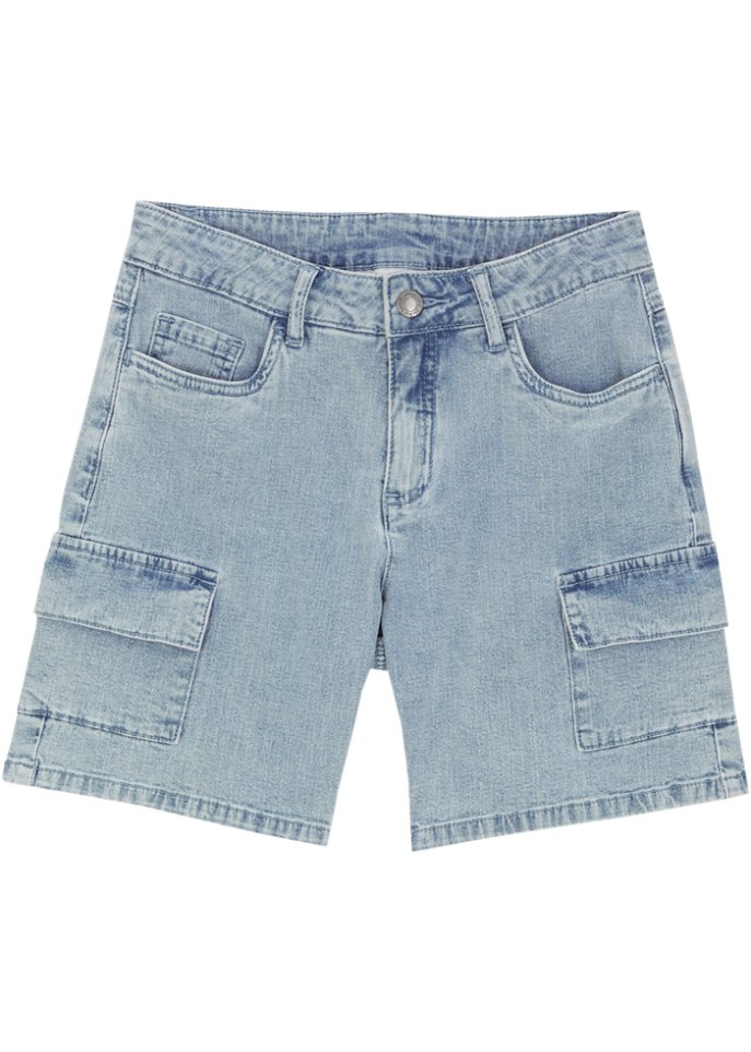Mädchen Jeans-Cargo-Bermuda