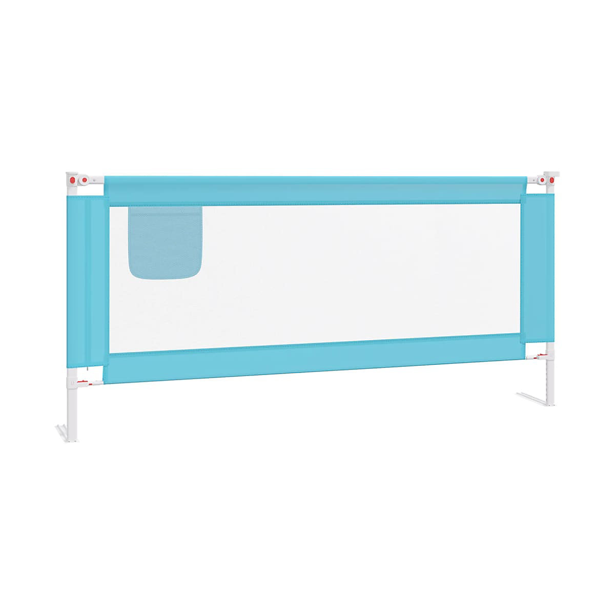 Kleinkind-Bettschutzgitter Blau 200x25 cm Stoff