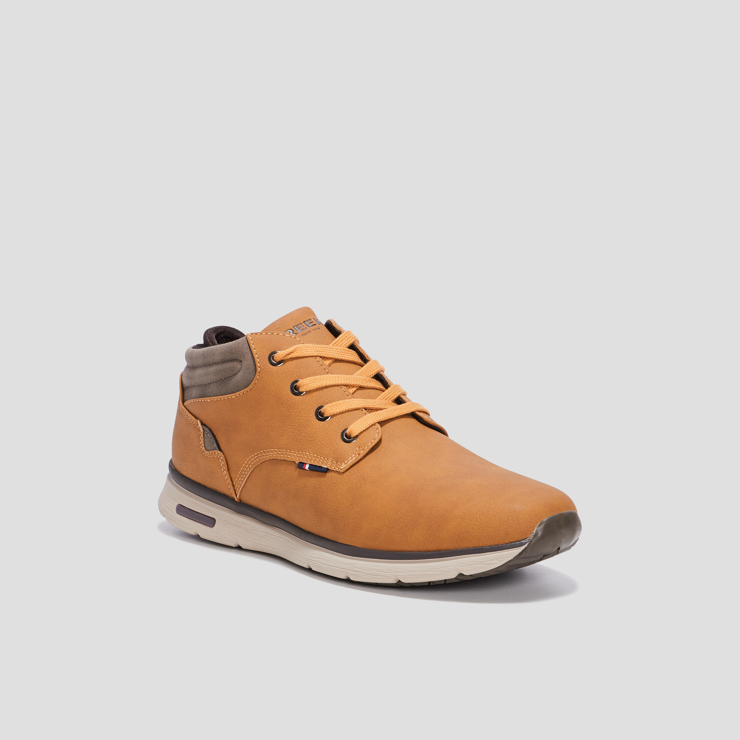 Bottines plates Creeks jaune homme | La Halle
