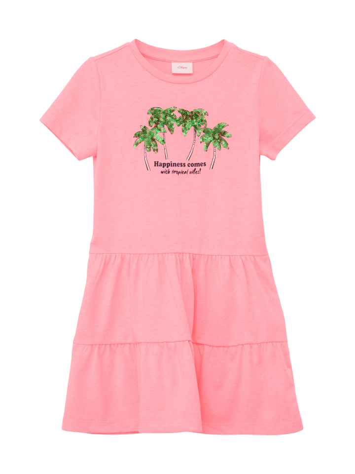 s.Oliver Kleid kurz in Pink günstig kaufen