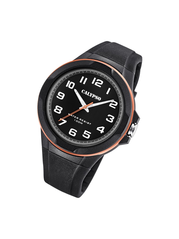 Calypso Analog-Armbanduhr Calypso Analogico schwarz extra groß (ca. 46mm) günstig kaufen onesize