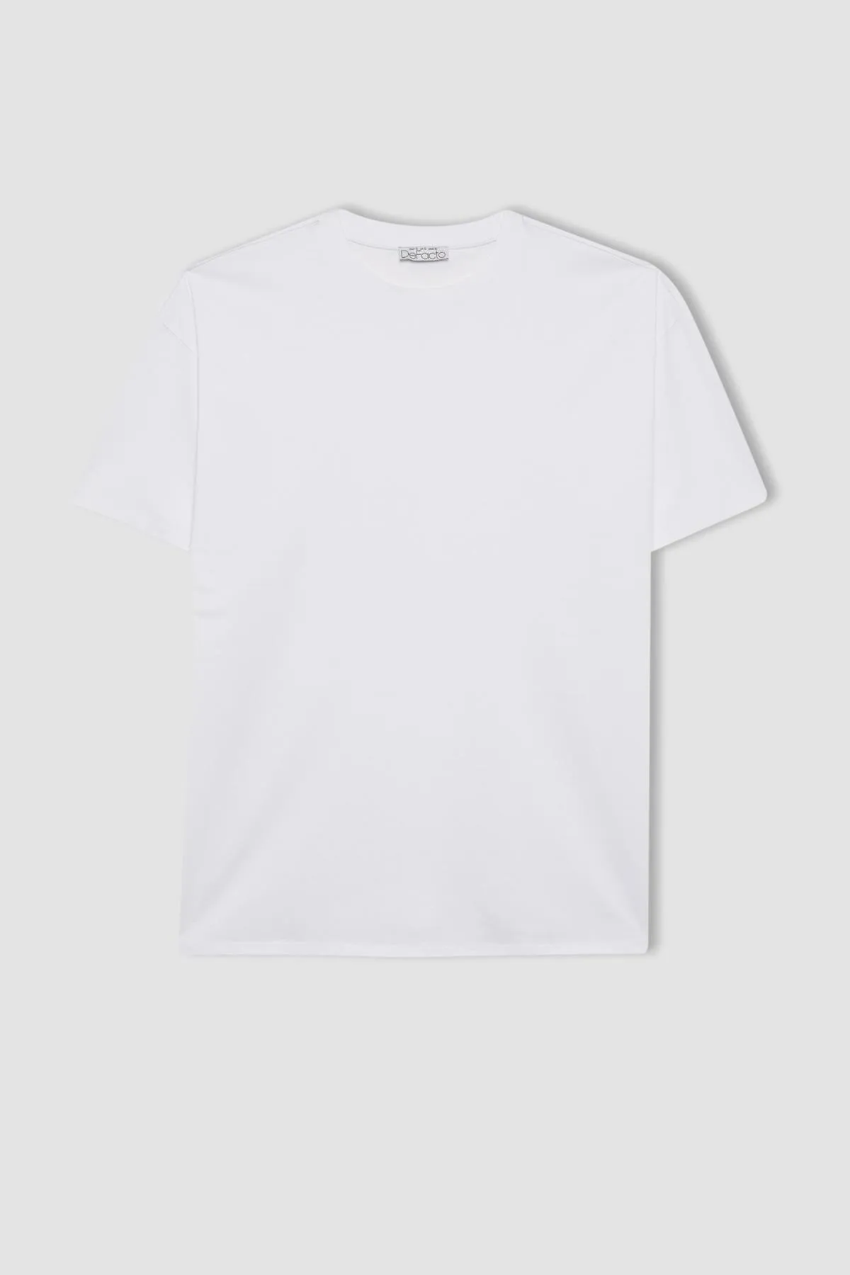 DeFacto  Kurzarm-T-Shirt mit Rundhalsausschnitt in Oversize-Passform V4136az24sp