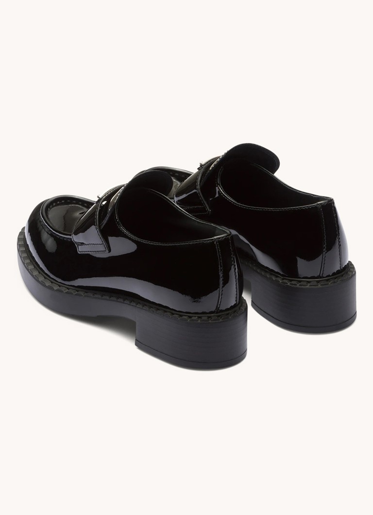 Mocassins de couro Prada