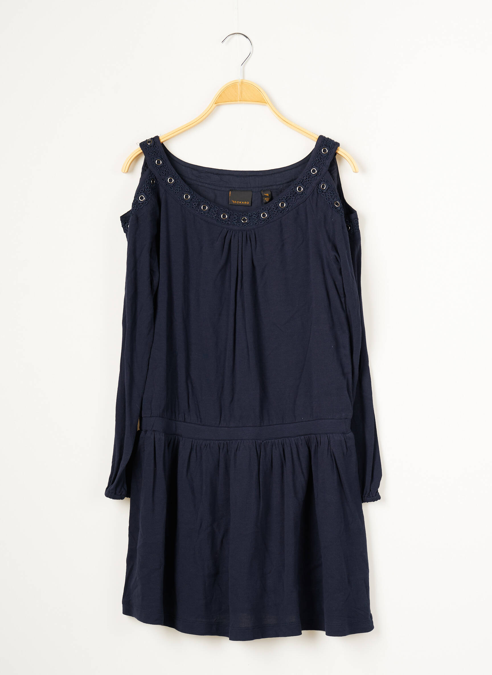 Beckaro Robes Mi Longues Fille couleur bleu