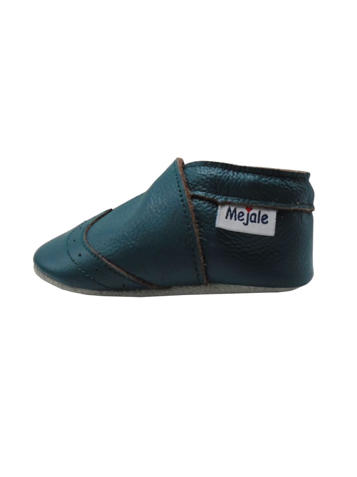 Yalion Leder-Krabbelschuhe in Türkis günstig kaufen
