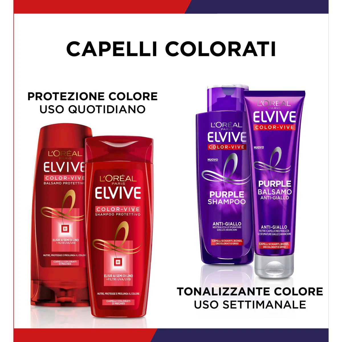 Elvive Color Vive Purple Anti-Gelb-Conditioner - Farbschutz-Conditioner für die Haarfarbe