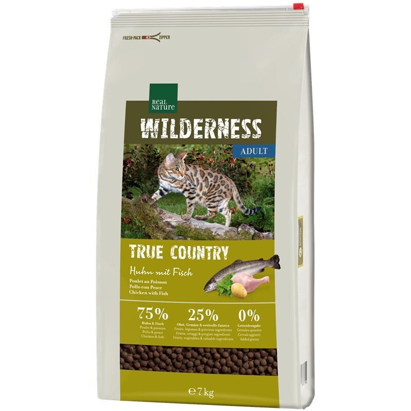 REAL NATURE Trockenfutter REAL NATURE WILDERNESS True Country Adult Huhn mit Fisch 7 kg