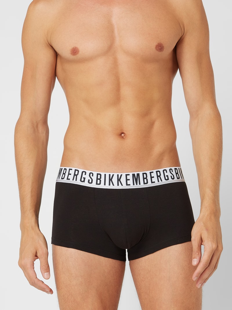 Trunks mit Stretch-Anteil im 3er-Pack in schwarz