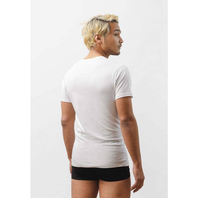 Snocks Unterhemd V-Ausschnitt aus Bio-Baumwolle T-Shirt Herren