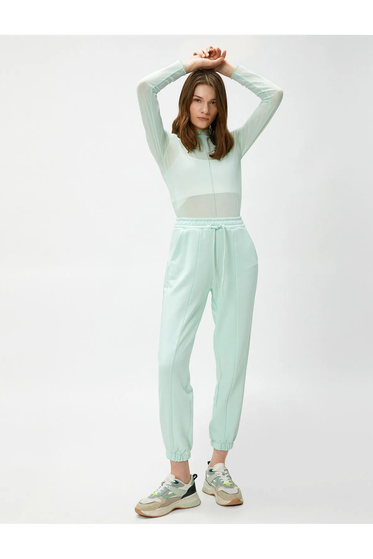 Koton  Jogger-Jogginghose mit gerippter Tasche
