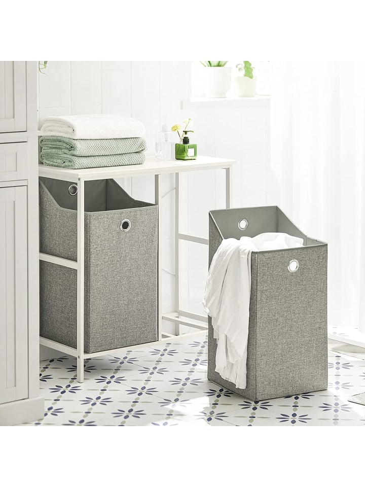 SoBuy Wäscheschrank in Weiß - (B)77 x (H)80 x (T)38cm günstig kaufen onesize