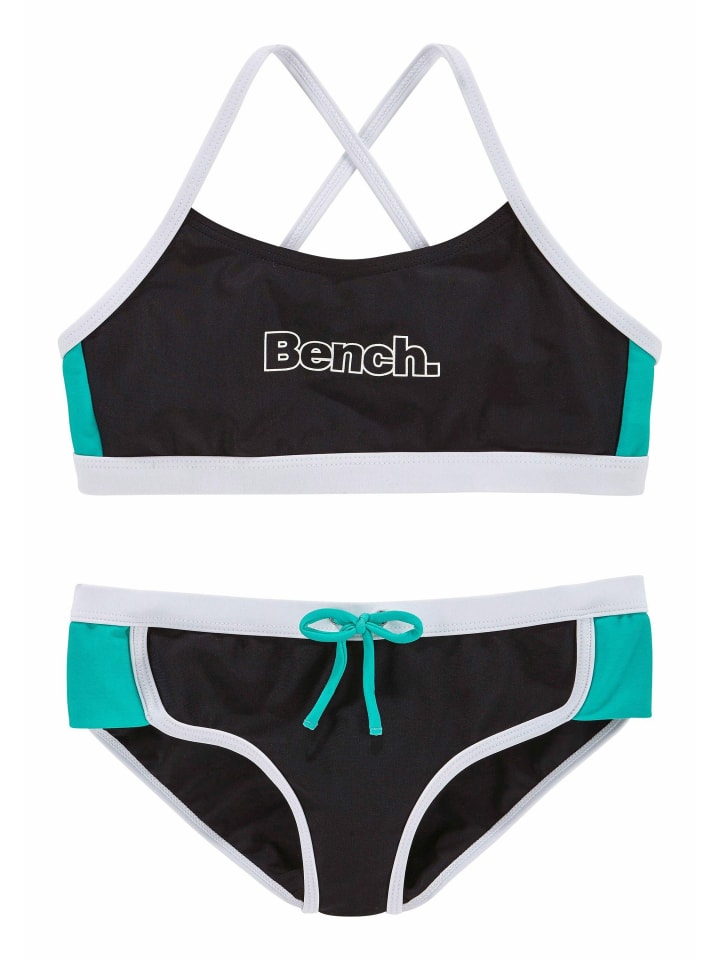 Bench Bustier-Bikini in schwarz-mint günstig kaufen
