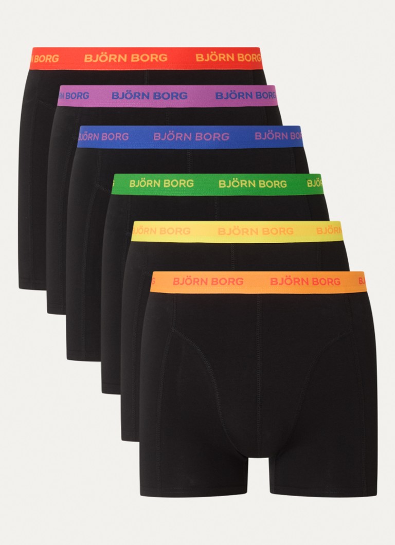 Boxers Björn Borg avec bande logotée, lot de 6
