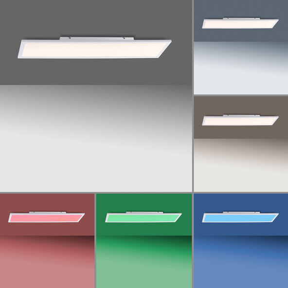 LED-Deckenleuchte LOLAsmart Flat, 100 x 25 cm