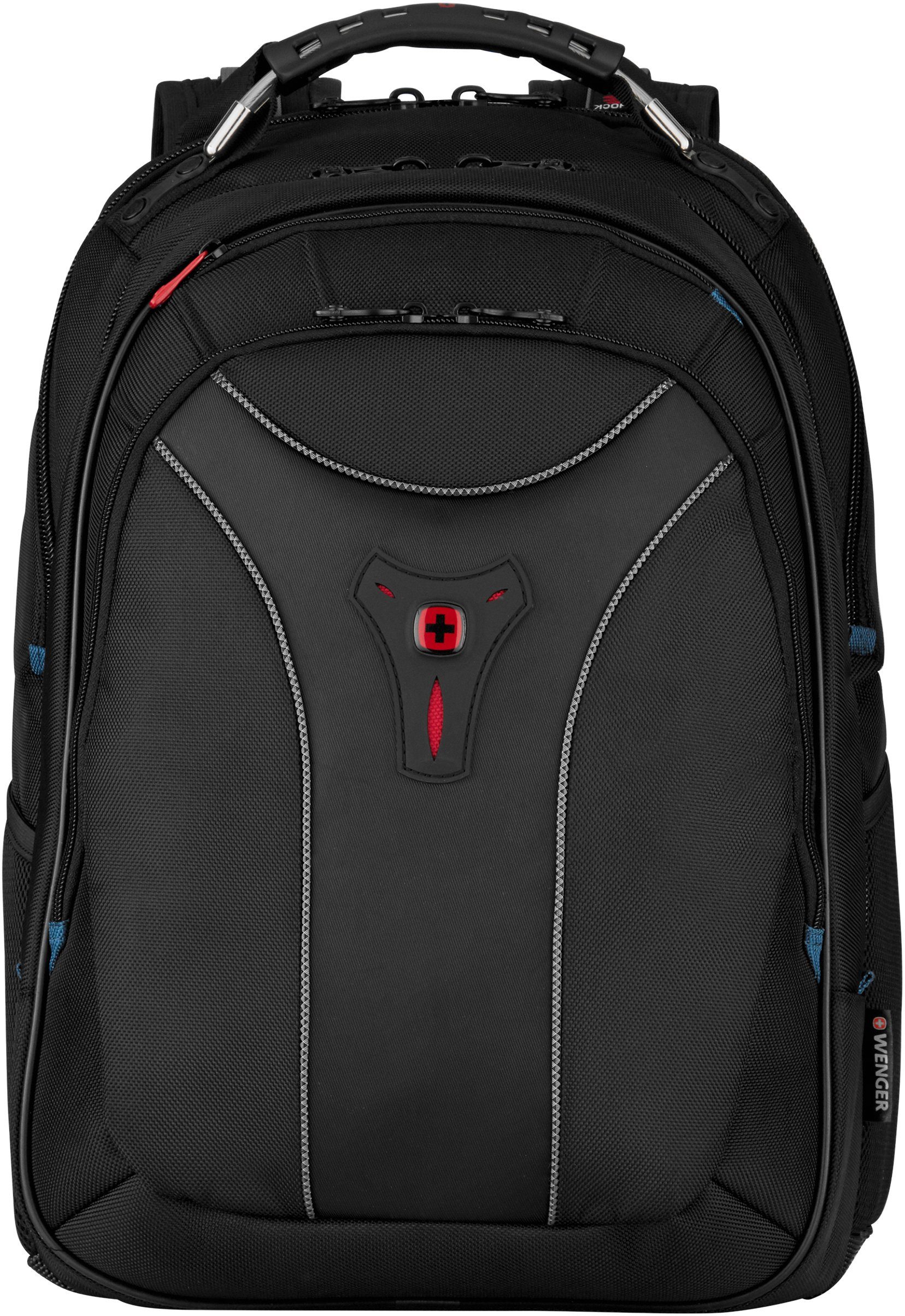 Wenger Laptoprucksack Carbon, schwarz, für Laptops bis 17,3 Zoll