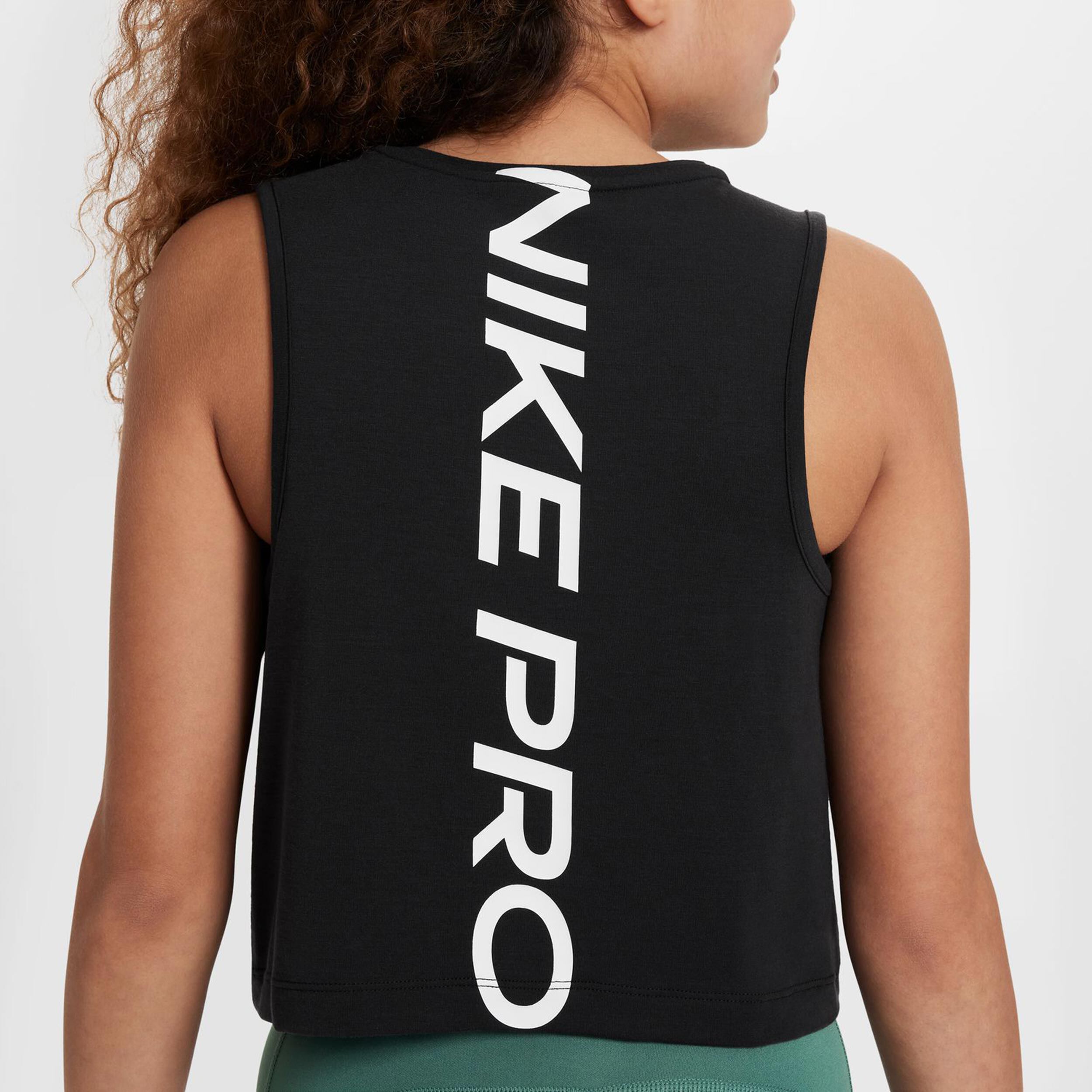 Dri-Fit Pro Big Kids Tank-Top Mädchen - Schwarz, Weiß