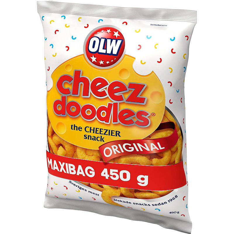 OLW Cheez doodles 450 g maxi bag OLW