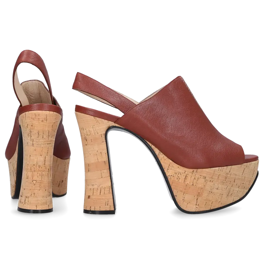 Chloé - Peeptoes ANGEL Kalbsleder braun - braun