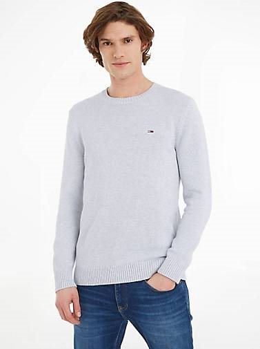 TOMMY-JEANS Herren Strickpullover ESSENTIALS aus Bio-Baumwolle