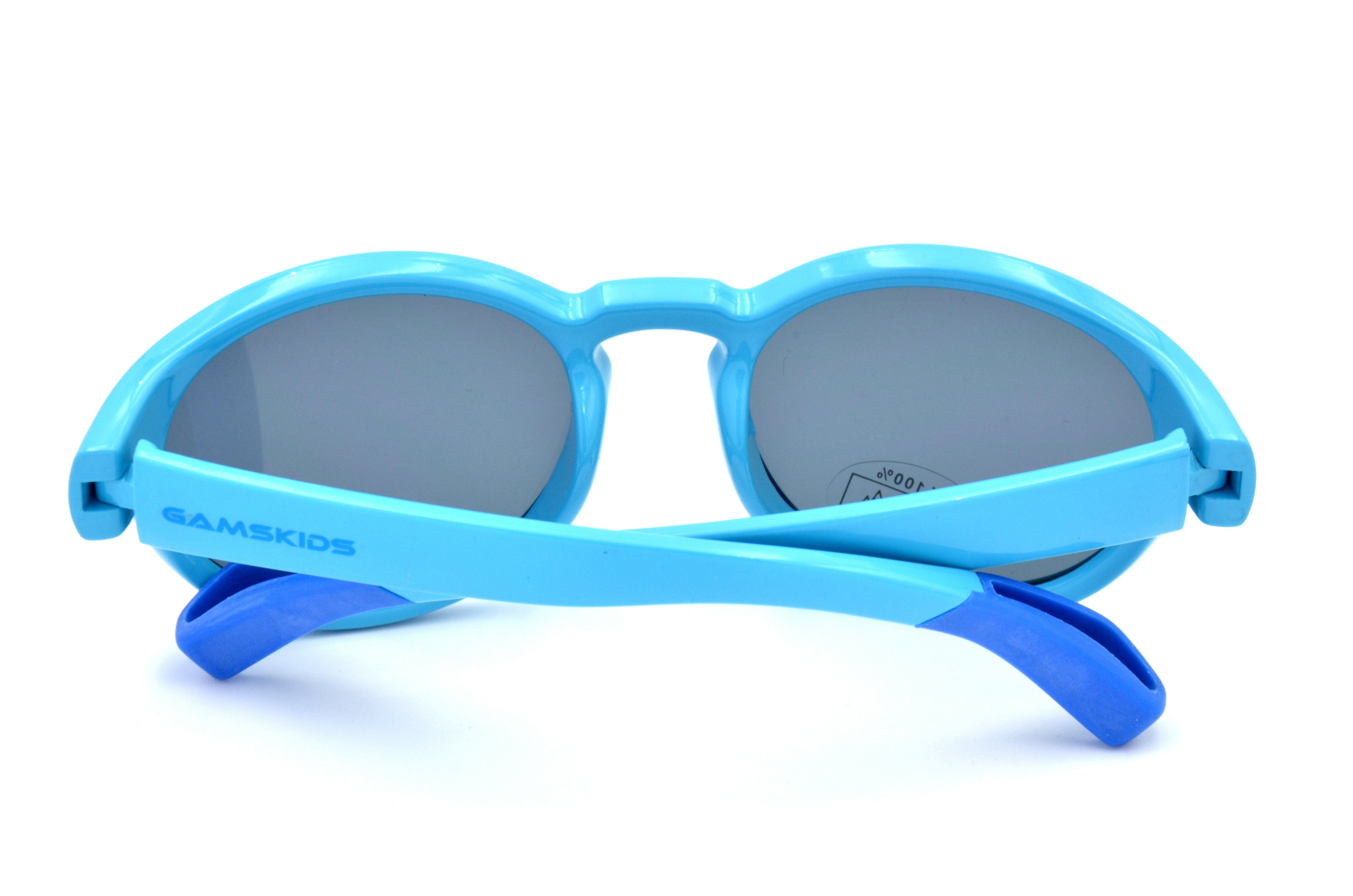 Gamswild Sonnenbrille WK5417 GAMSKIDS Kinderbrille 5-10 Jahre Kleinkindbrille Mädchen Jungen kids Unisex, blau, grün, lila