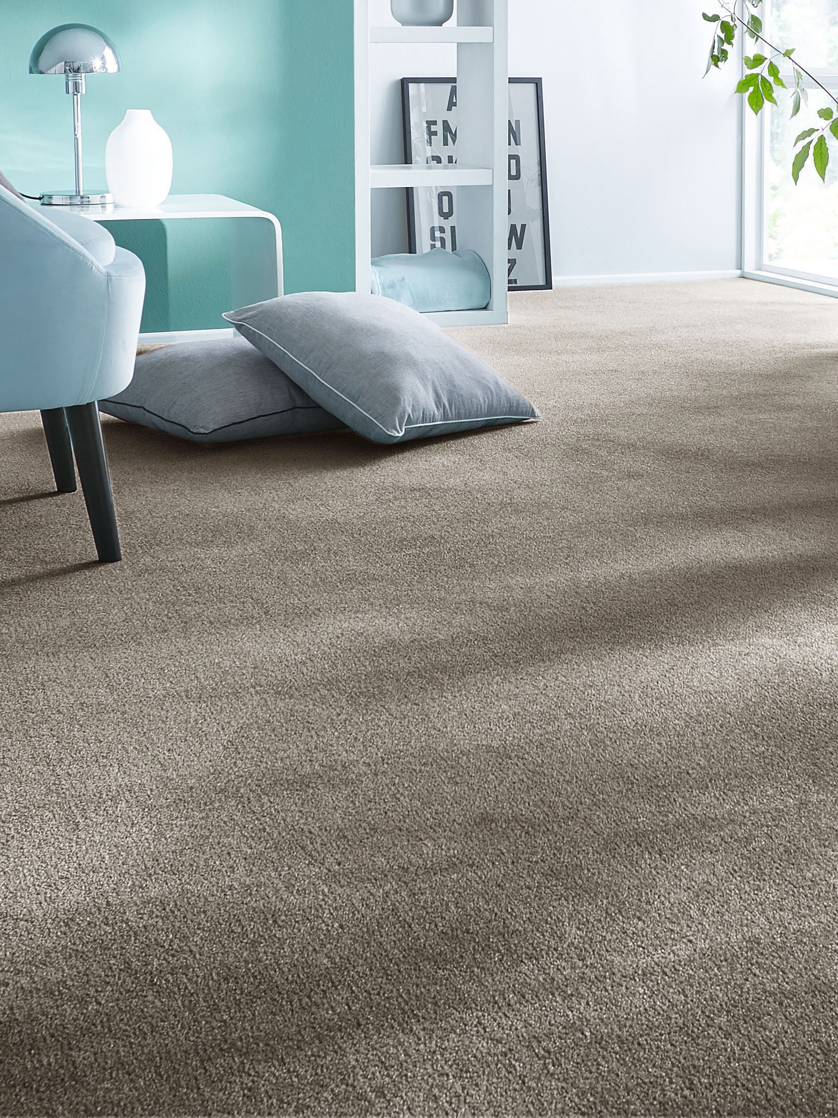Emotion Velours-Teppichboden, Taupe 49
