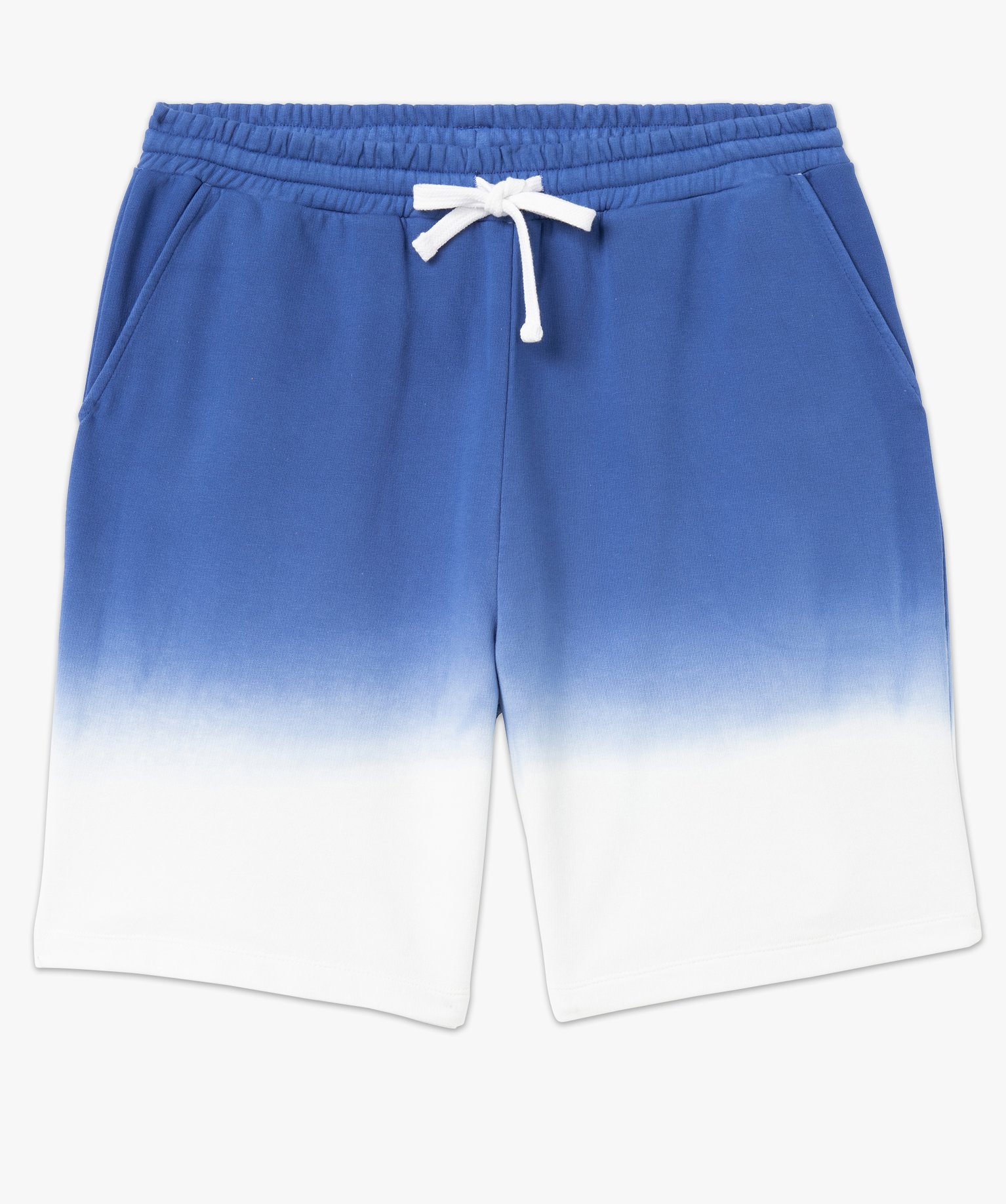 Bermuda en molleton tie-and-dye homme bleu | GEMO
