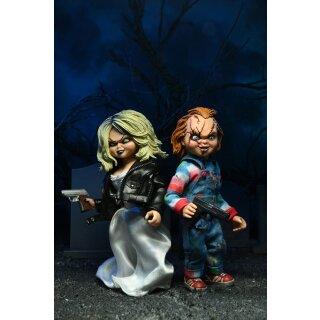 Chucky und seine Braut Clothed Actionfiguren Doppelpack - Chucky & Tiffany