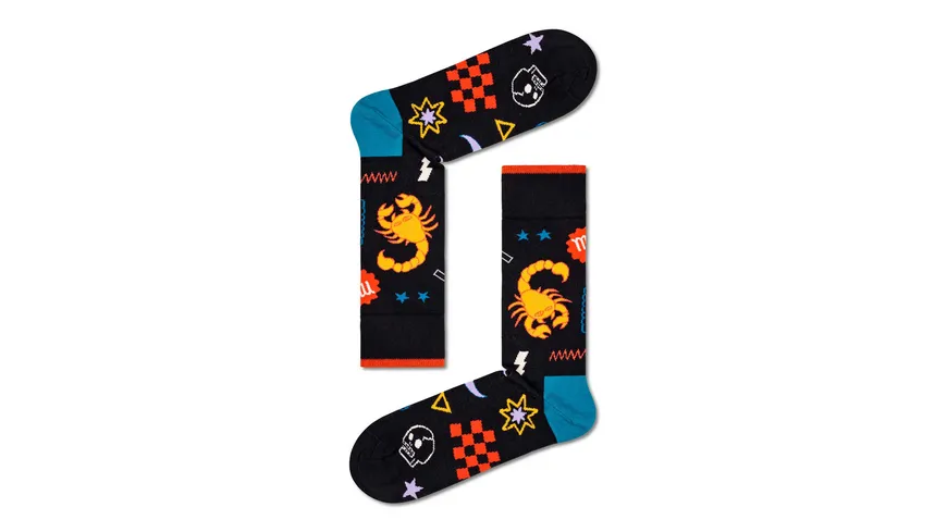 Happy Socks Unisex Socken Scorpio black