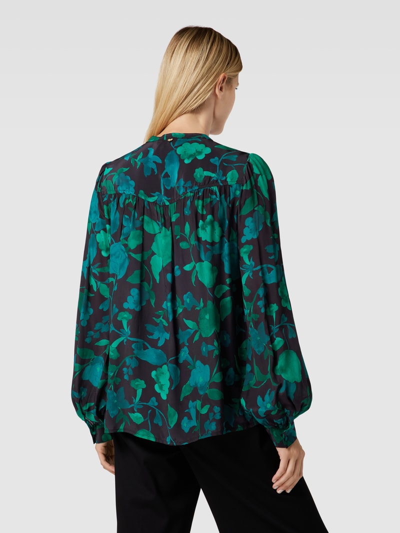 Bluse mit floralem Muster Modell 'Resa' in grün