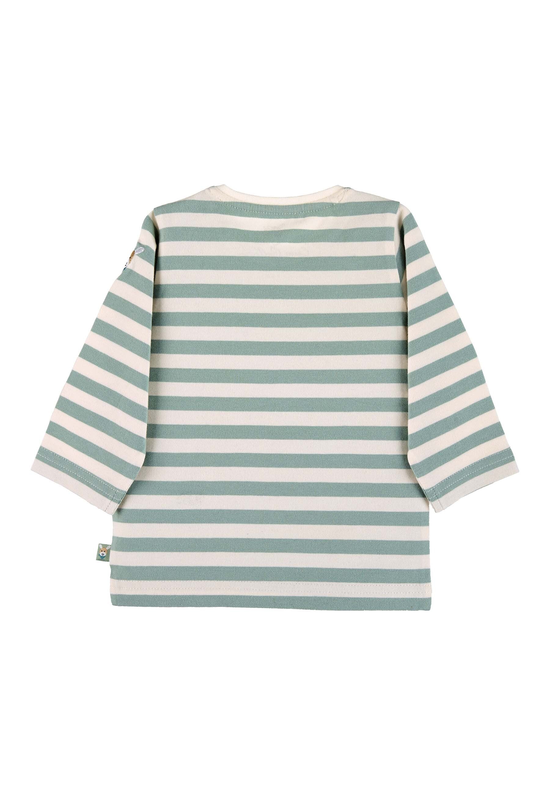 GOTS Langarm-Shirt aus Single Jersey mit Streifen
