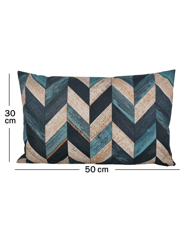 JACK Outdoor Dekokissen Motiv 30x50cm inkl. XXL Füllung in Linear Petrol günstig kaufen 50x30-cm
