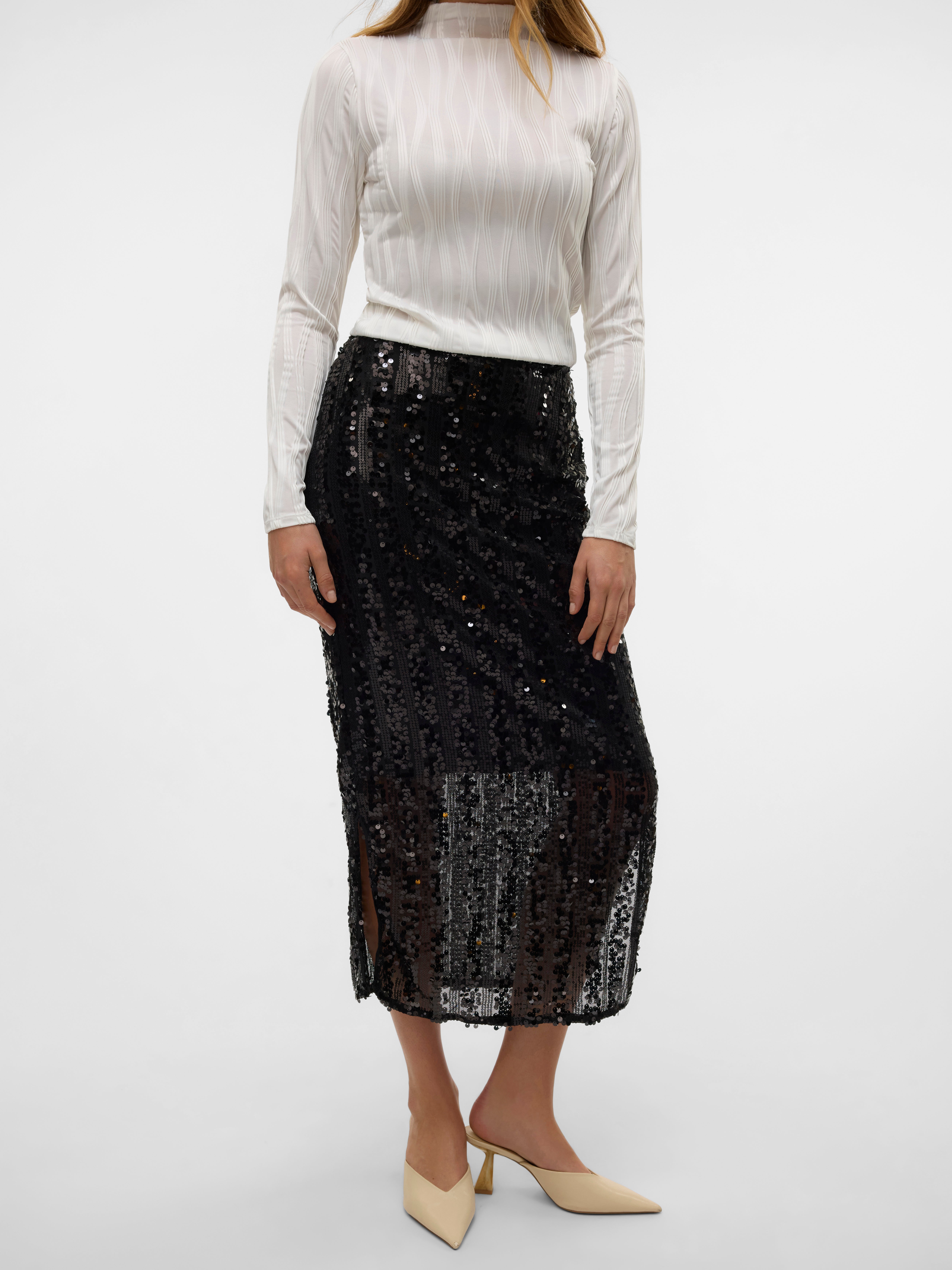 VMEFA Mittlere Taille Langer Rock