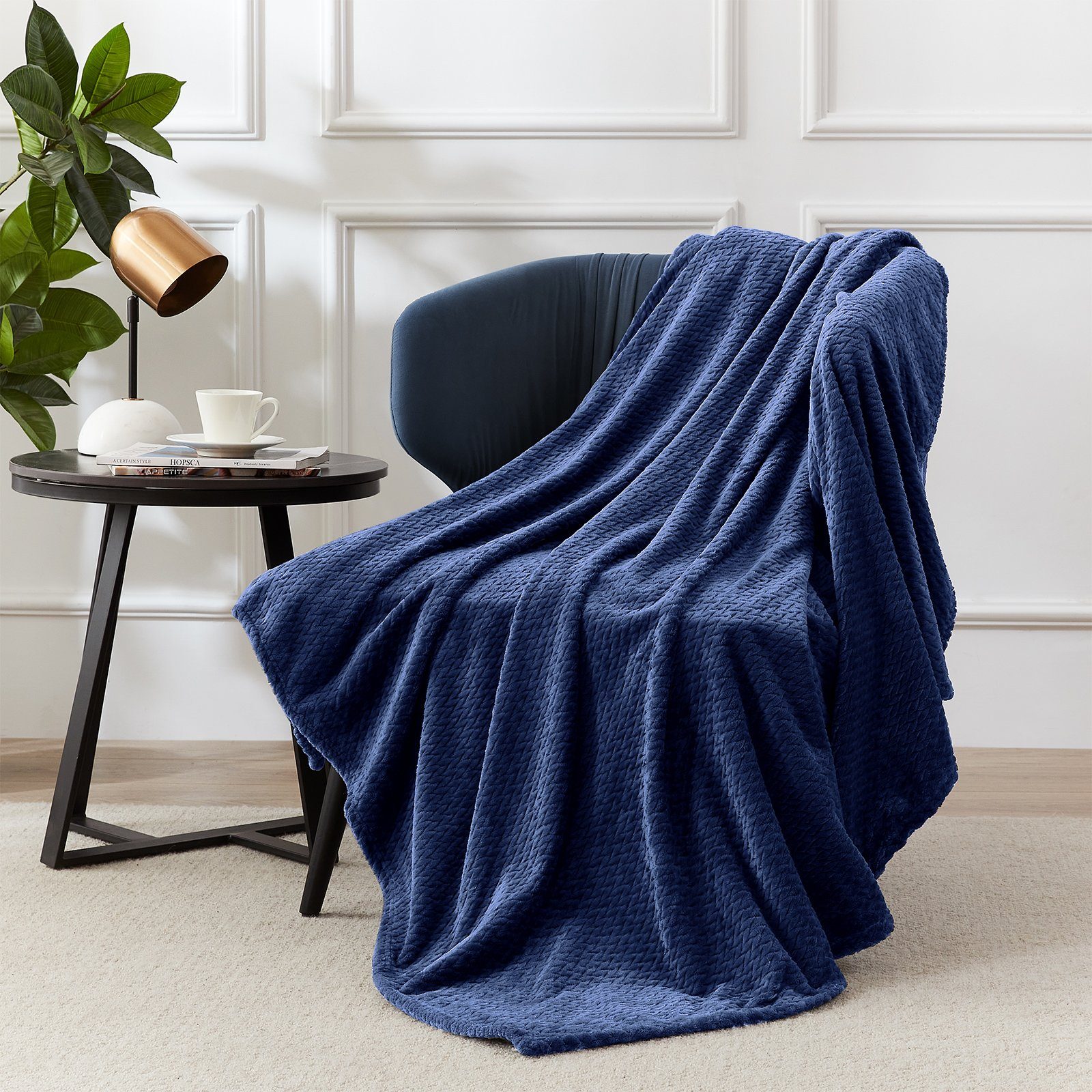 Wohndecke Fleecedecke, 150x200CM Kuscheldecke, 350 g/m², superweiche Wolldecken, Elegear, flauschige Flanell Tagesdecke für alle Jahreszeiten für Bett/Sofa